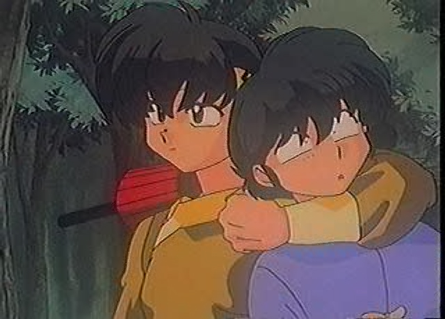 holding Ranma in a headlock